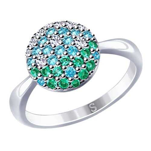Кольцо женское SOKOLOV из серебра с фианитами 94012532 р.20 в FiNN FLARE