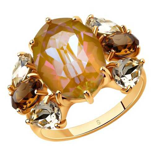 Кольцо женское SOKOLOV из серебра с кристаллами Swarovski 93010826 р.18.5 в FiNN FLARE