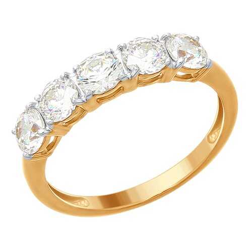 Кольцо женское SOKOLOV из серебра со Swarovski Zirconia 89010076 р.18 в FiNN FLARE