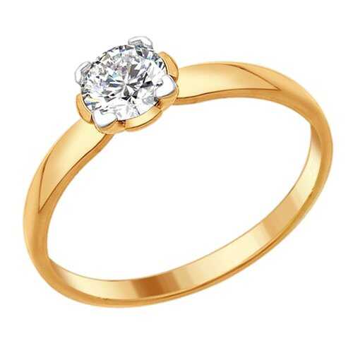 Кольцо женское SOKOLOV из серебра со Swarovski Zirconia 89010081 р.18 в FiNN FLARE