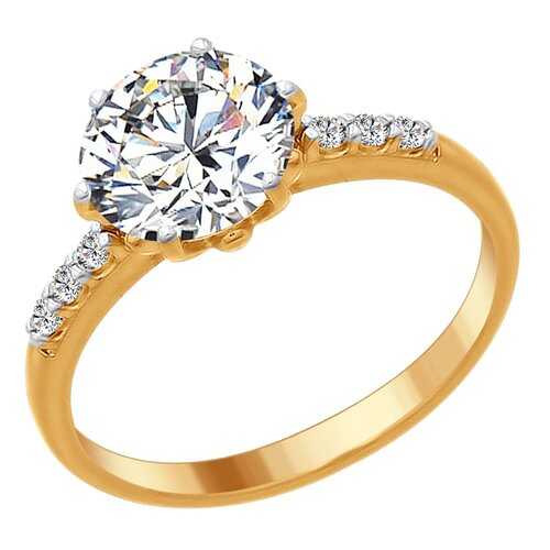 Кольцо женское SOKOLOV из серебра со Swarovski Zirconia 89010083 р.16 в FiNN FLARE