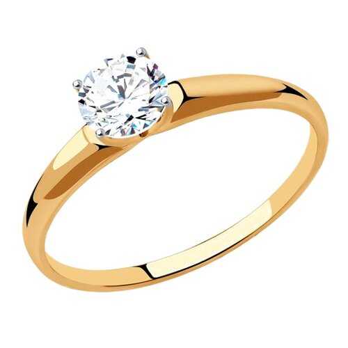 Кольцо женское SOKOLOV из золота со Swarovski Zirconia 81010438 р.16.5 в FiNN FLARE