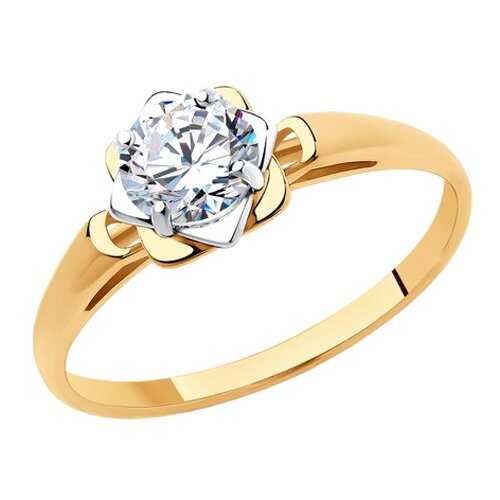 Кольцо женское SOKOLOV из золота со Swarovski Zirconia 81010456 р.18.5 в FiNN FLARE