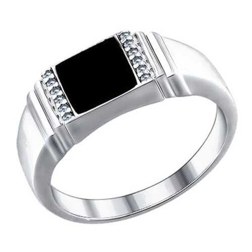 Печатка SOKOLOV из серебра с эмалью с фианитами 94011324 20 в FiNN FLARE