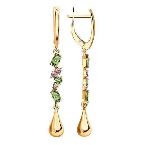 Серьги SOKOLOV из золота с фианитами Swarovski 81020490 в FiNN FLARE