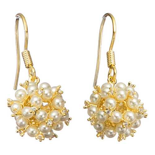 Серьги Corona Style B005E1126260 золотистые в FiNN FLARE
