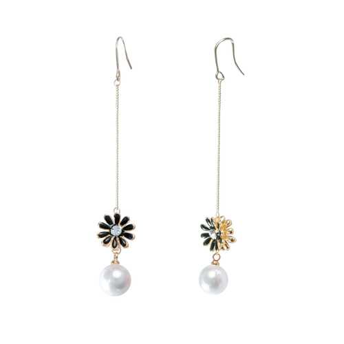 Серьги Corona style B006EEH04634-BLACK-WHITE в FiNN FLARE