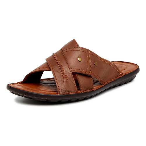 Шлепанцы мужские Alessio Nesca Comfort 710018079 коричневые 43 RU в FiNN FLARE