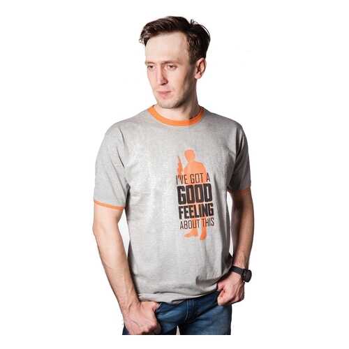 Футболка мужская Good Loot Good Feeling серая XL в FiNN FLARE