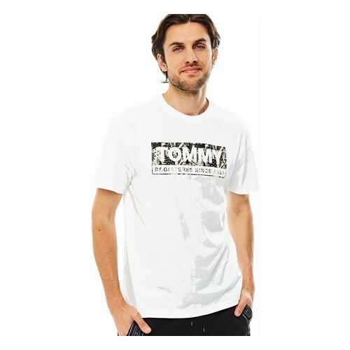 Футболка мужская Tommy Jeans DM0DM08671 BDS белая XL в FiNN FLARE