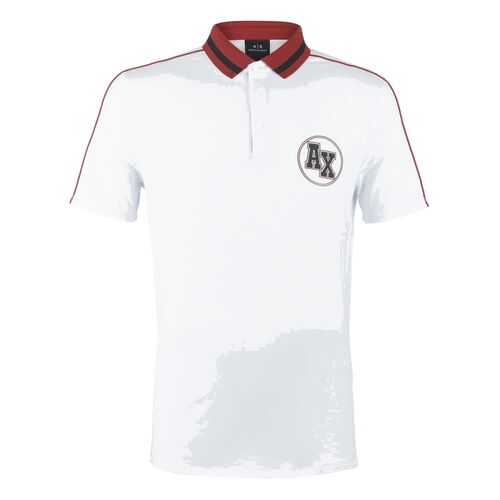 Футболка-поло мужская Armani Exchange 3HZFFC ZJ1VZ 1100 белая XXL в FiNN FLARE