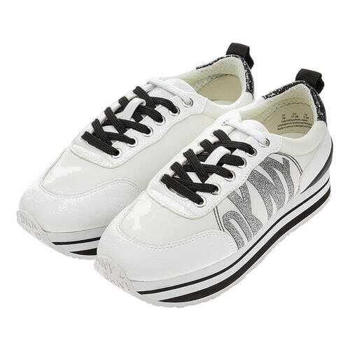 Кроссовки женские DKNY K2943812/WHB белые/черные/серебристые 8.5 US в FiNN FLARE