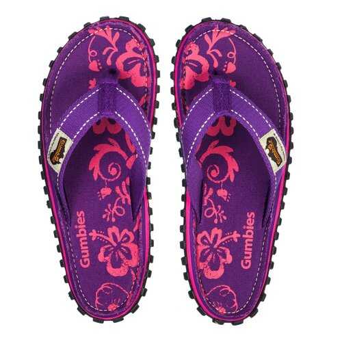 Шлепанцы женские Gumbies Islander Canvas Purple Hibiscus 2020 (36) в FiNN FLARE
