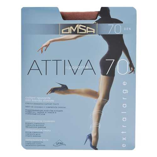 Колготки Omsa ATTIVA 70 / Cioccolato (Темный загар) / 5 (XL) в FiNN FLARE