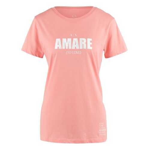 Футболка женская Armani Exchange 3HYTEH YJ16Z розовая M в FiNN FLARE