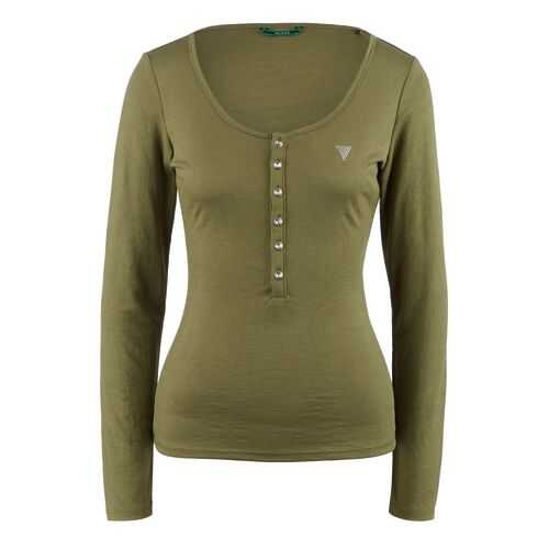 Лонгслив женский Guess W0YP73-K9VM0 хаки XS в FiNN FLARE