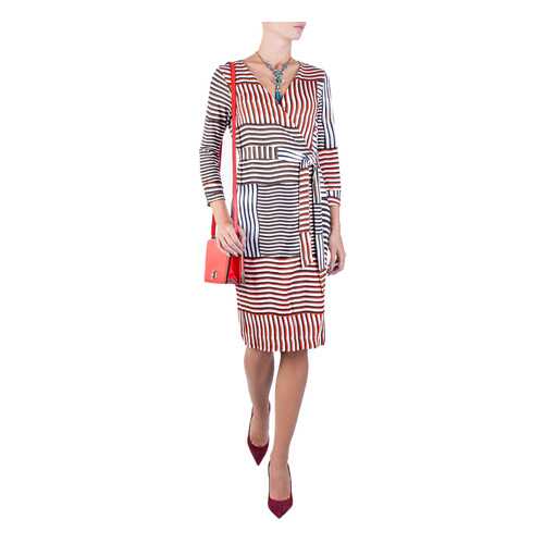 Платье женское Diane von Furstenberg 83664 коричневое 2 US в FiNN FLARE